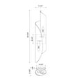 thumbnail image 6 of WV319405UBLB-Kuzco Lighting-Parducci - 2 Light Bath Vanity-Urban Bronze/Light Brass Finish, 6 of 7