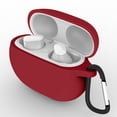 thumbnail image 4 of Silicone Earbuds Protective Case w/ Hook for Beats Studio Buds (Burgundy), 4 of 8