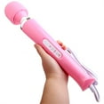 thumbnail image 4 of Dingrich Wand Massager, Handheld Electric Personal Powerful Wired Massager with 10 Vibration Modes for Neck Shoulder Back Body Massage Sports Recovery & Muscle Aches (Pink), 4 of 8