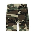 thumbnail image 2 of LittleSpring Little Boys Shorts Twill Cargo Shorts with Elastic Waist Relaxed Fit Size 6, 2 of 6
