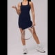 thumbnail image 5 of Vestido de Tenis para Mujer, Vestido Deportivo, Vestido de Entrenamiento, Vestido de Falda Pantalón, Trajes de Golf, Azul Marino, Talla M, 5 of 7