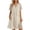 a-Beige206, variant on Womens V Neck Short Sleeve Button Front Shift Dress With Pockets Casual Loose Fit Solid Color Mini Dress For Daily Vacation Summer Wear Black M