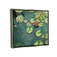 thumbnail image 5 of Stupell Industries Pond Lily Lotus Blossom Floating Peaceful Botanicals Painting Luster Gray Floating Framed Canvas Print Wall Art, Design by David Stribbling, 5 of 5