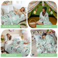 thumbnail image 6 of Throw Blanket Fleece Throw Blanket 50x80in, Rabbit Easter Egg Gnome Teal Buffalo Grid Soft Lightweight Bed Blankets Farm Truck Spring Butterfly Fuzzy Couch Blankets for All Season, 6 of 9