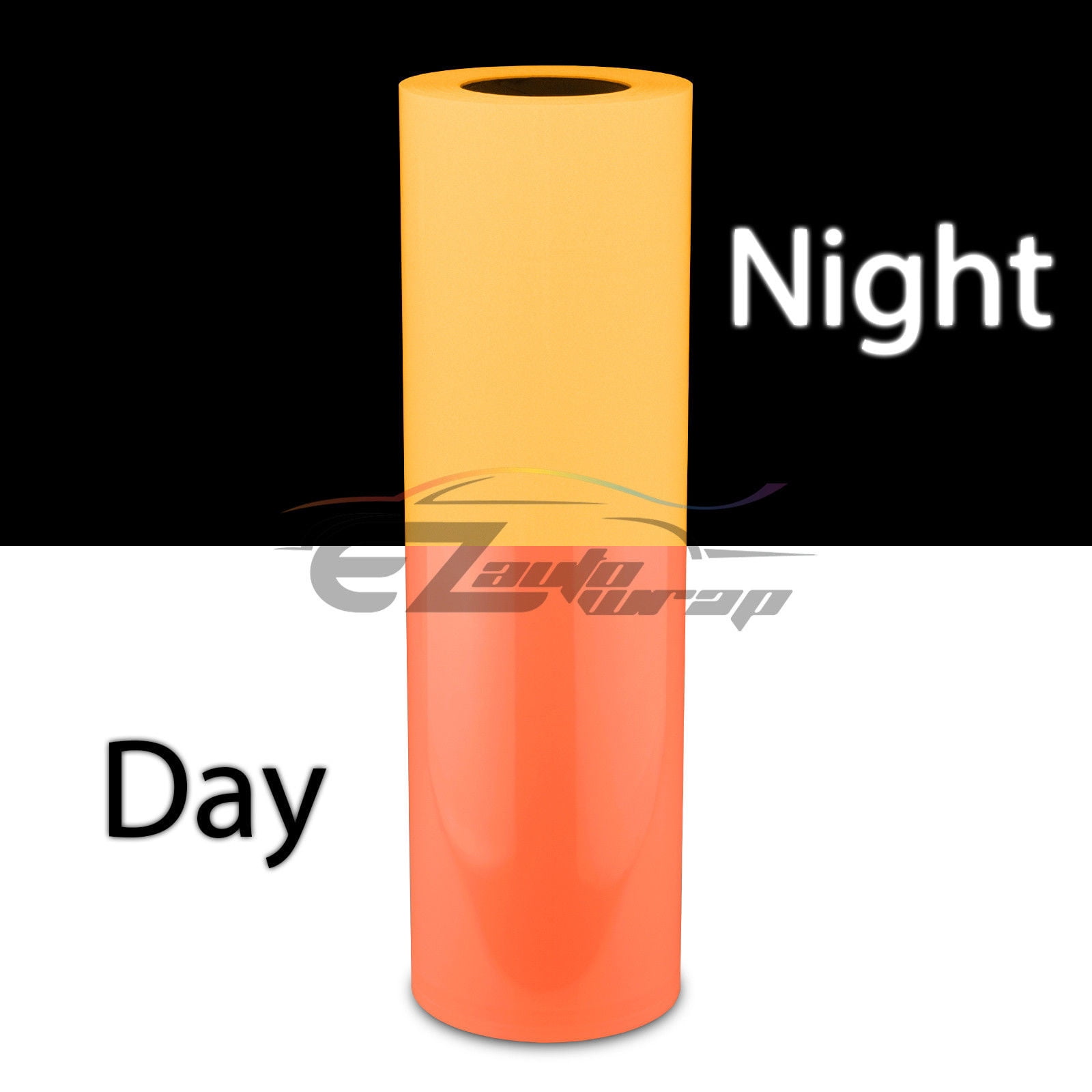 ESSMO™ Glow in The Dark Orange Transfer Vinyl HTV T-Shirt 20" Wide Roll Iron Heat Press GD03 20"x240"