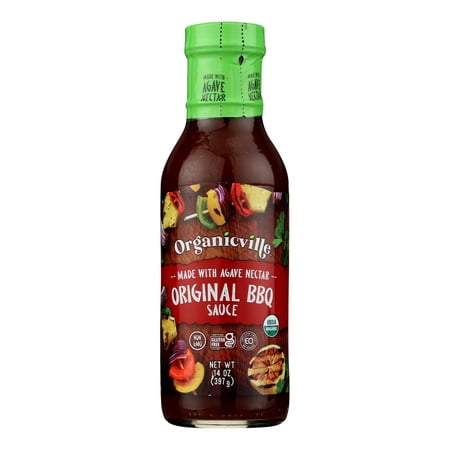 (6 Pack) Organicville Gluten Free BBQ Sauce Original  14 Oz