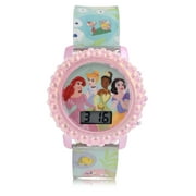PN4592WM Princess Flashing Lights LCD Watch with Printed Strap