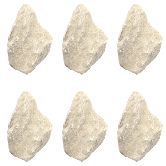 6PK Raw Limestone Chalk, Sedimentary Rock Specimens - Approx. 1" - Geologist Selected & Hand Processed - Great for Science Classrooms - Class Pack - Eisco Labs