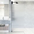 thumbnail image 6 of VIGO Zenith 34 in. W x 74 in. H Frameless Fixed Shower Screen Door in Stainless Steel with 3/8 in. (10mm) Fluted Glass, 6 of 10