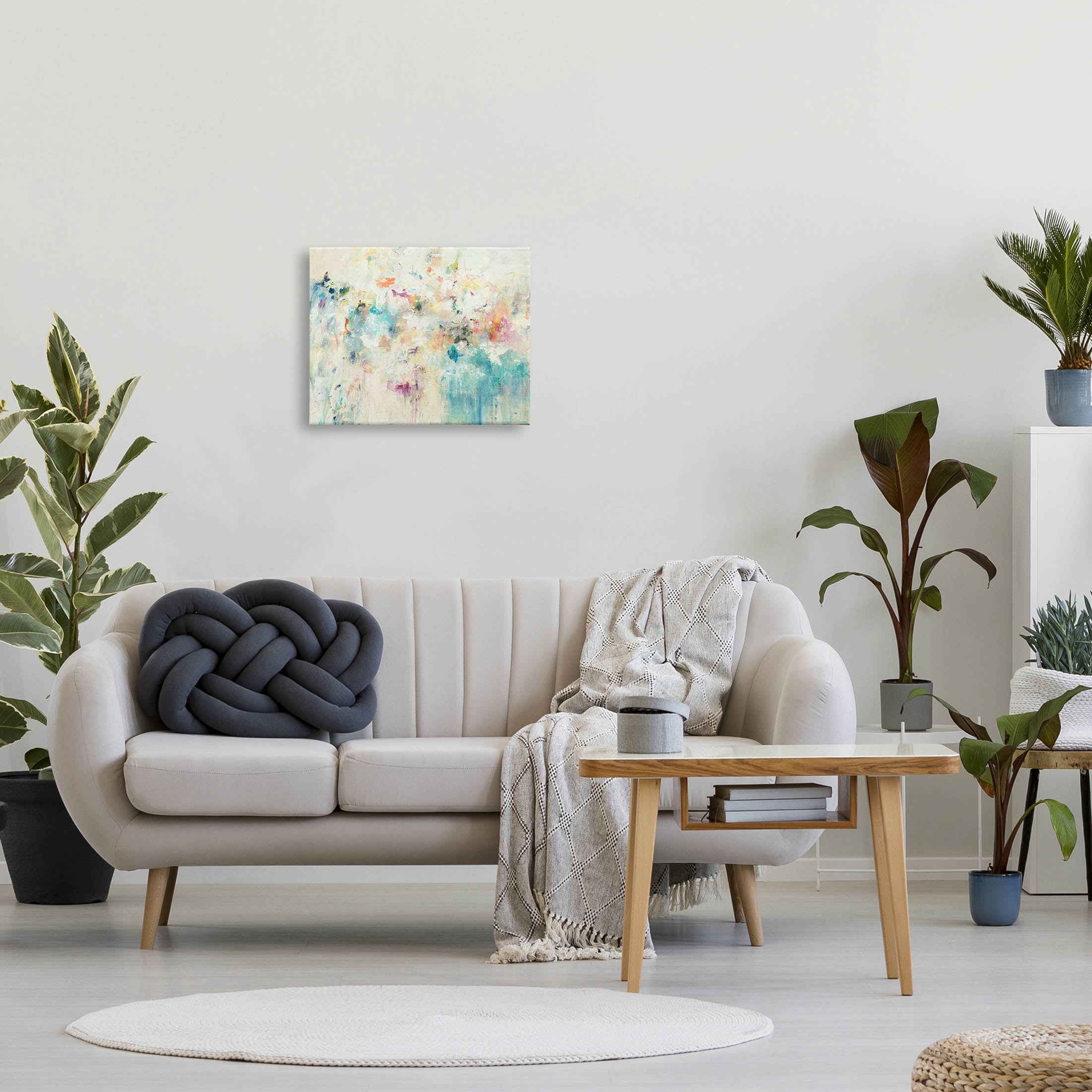 Stupell Industries Contemporary Abstract Composition Painting Gallery Wrapped Canvas Print Wall Art, Design by Lisa Ridgers