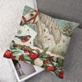 thumbnail image 7 of Ullo0ord Winter Farm Animals Horse with Red Black Buffalo Plaids Bowknot Pillow Cover Rustic Farmhouse Decorative Pine Tree Cardinal Birds Apples Snowflake Throw Pillow Cases Linen, 7 of 7