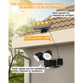 thumbnail image 6 of HAARAY Solar Motion Sensor Outdoor Lights with 16.4Ft Cable, 2500LM Super Bright Adjustable 2-Head LED Security Flood Lights Outdoor IP65 Waterproof, 3 Modes, Auto ON/Off, 7000K, 2 Pack, 6 of 10