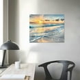 thumbnail image 4 of Orinice  Sunrise At Sea Beach Waves Landscape Canvas Print Painting Wall Art Posters Pictures Home Living Room Decor Friend Gift  16x12in, 4 of 6