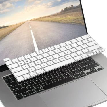 Insten Keyboard Cover Protector Compatible with 2020 Macbook Pro 13", Ultra Thin Silicone Skin, Tactile Feeling, Anti-Dust, White