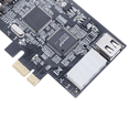 thumbnail image 2 of PCI-E 1X IEEE 1394A 4 Port(3+1) Firewire Card Adapter 1394 a PCIe with 6 Pin to 4 Pin IEEE 1394 Cable, 2 of 5