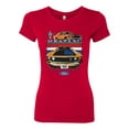 thumbnail image 2 of Wild Bobby Mustang Powered by Ford Performance Cars and Trucks Women Slim Fit Junior Tee, Red, Small, 2 of 6