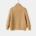 thumbnail image 5 of KAUOD Girls Ribbed Knit Coats Zip up Crochet Cardigan Jackets Teen Kids Plain Long Sleeve Breathable Sweater Clothes, 5 of 9