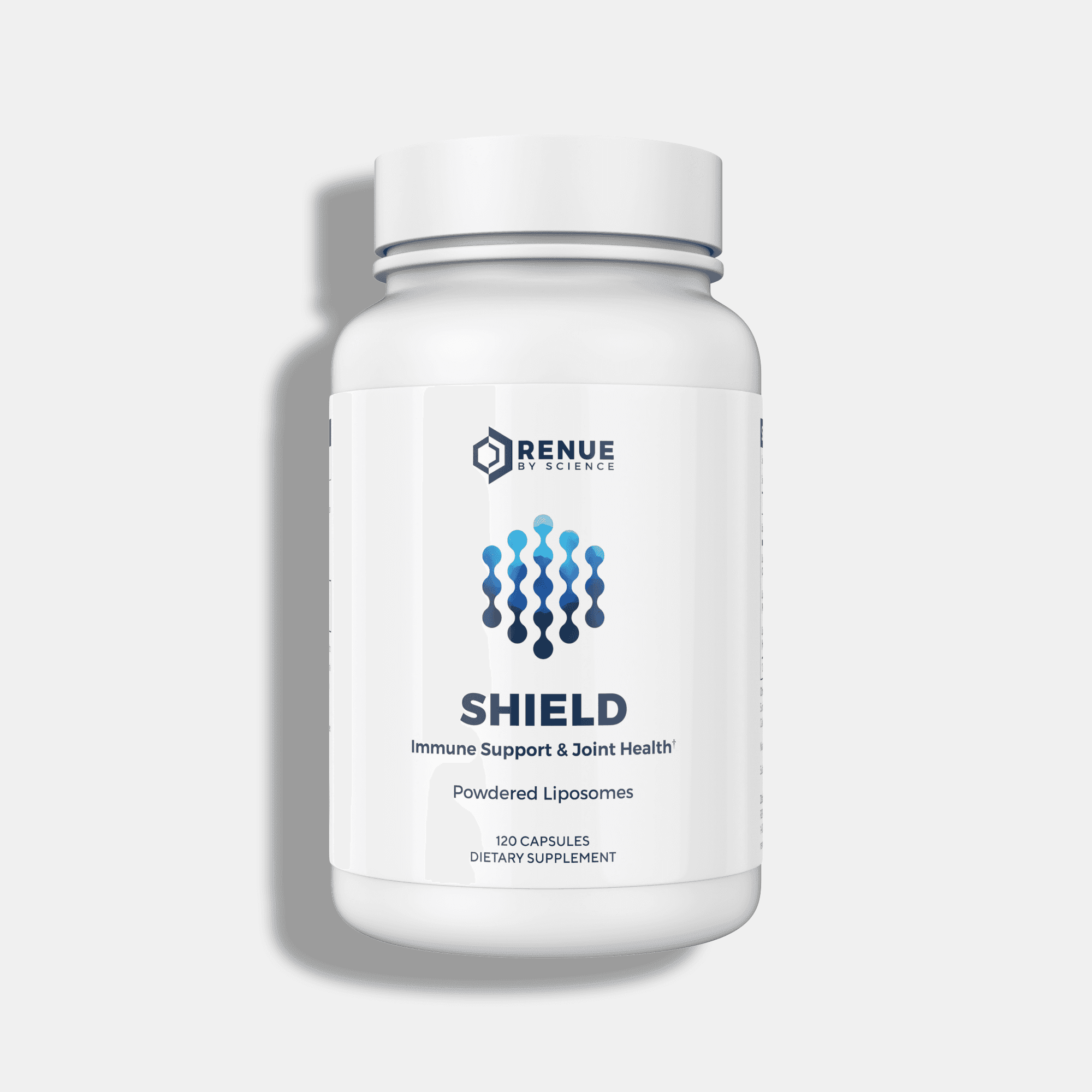 RENUE by SCIENCE Shield | Liposomal Vitamin C CaAKG P.E.A Hyaluronic Acid Supplement | 120 Capsules with Vitamin C (500mg) CA AKG (150mg) Palmitoylethanolamide (75mg) HLA (75mg) | Made in the USA