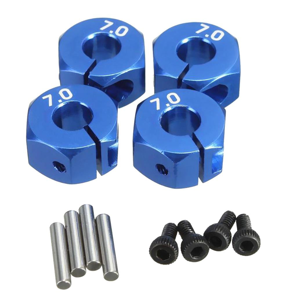 1:10 12 mm RC Aluminum Wheel 5mm Hex 6-sided 2mm Pin in various widths & colours! 