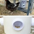 thumbnail image 5 of Dispensador de comida para aves de corral para gallineros Comedero de plástico resistente a la lluvia con 4 tetinas y sierra perforadora automática, 5 of 5