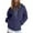 Navy, variant on Women's Oversized Pullover Hoodie Drop Shoulder Design Soft Fleece-Lined Sweatshirt Comfortable Casual Lounge Wear