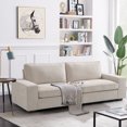 thumbnail image 4 of 3-Seat Sofa 88.25",Soft and Comfortable,Apartments Small Sofa, Suitable for Living Room, Bedroom,Removable Back Cushion and Easy toolSuitable, 4 of 9