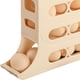 thumbnail image 3 of Organizador de huevos de 4 niveles para refrigerador, con ruedas automáticas, dispensador de huevos que ahorra espacio, 30 huevos, gran capacidad., 3 of 5