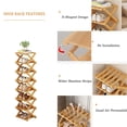 thumbnail image 2 of Multi Tier Shoe Rack,Shoe Racks Storage,Narrow Shoe Rack,No Installation Foldable X Shape, 2 of 7