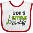 thumbnail image 3 of Inktastic Pops Little Caddy with Golf Club and Ball Boys or Girls Baby Bib, 3 of 4