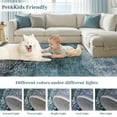 thumbnail image 5 of GlowSol 5'x7' Modern Area Rug Medallion Rug Washable Ombre Area Rug Non-Shedding Stain-Resistant Carpet for Dorm, Gray Green, 5 of 6