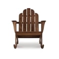thumbnail image 3 of Kingfisher Lane Traditional Wood Outdoor Rocking Chair in Brown, 3 of 12