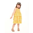 thumbnail image 4 of Wonder Nation Baby and Toddler Girls Sleeveless Smocked Dress, Sizes 12M-5T, 4 of 11