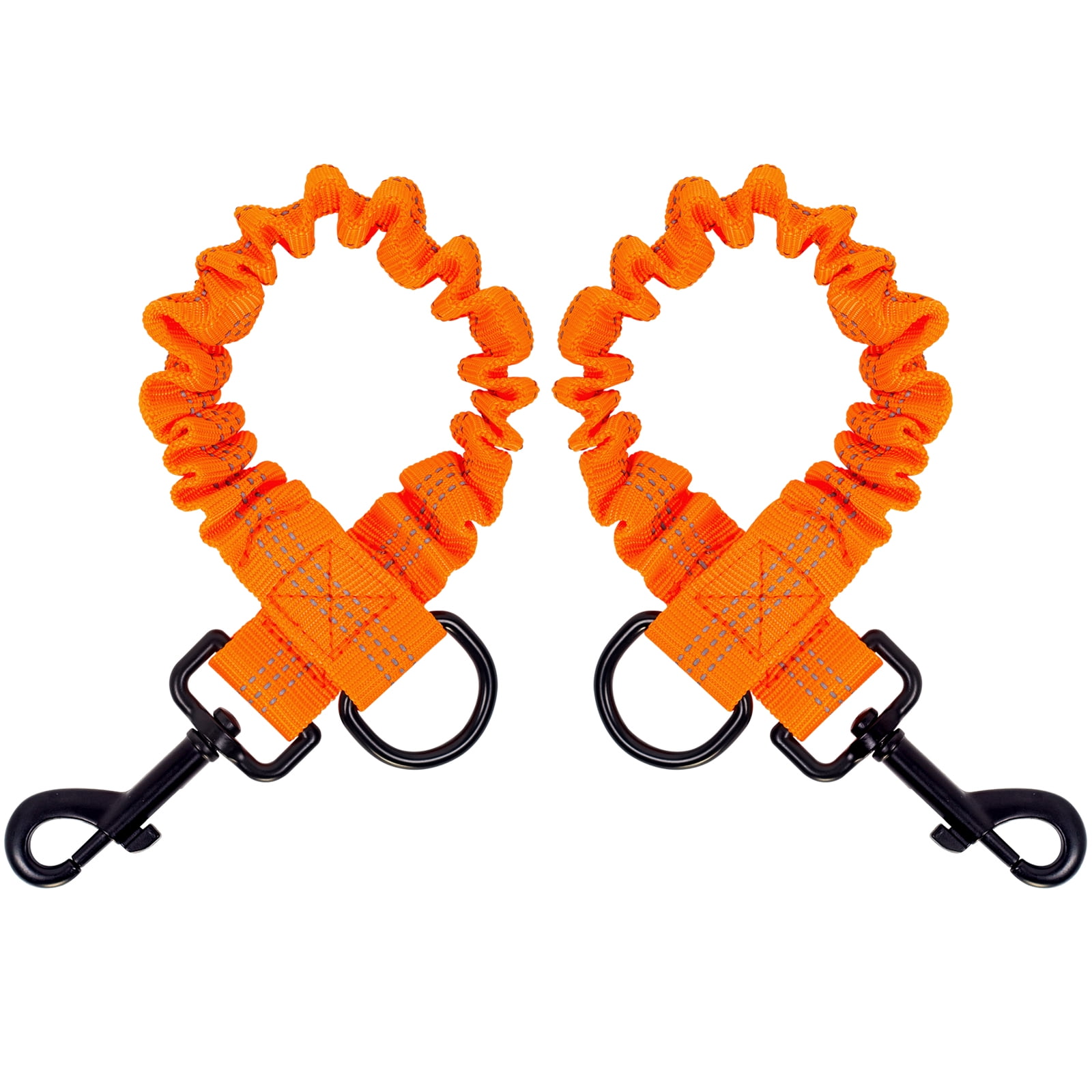 2 Dog Leash,Double Dog Leash Coupler Tangle Free Bungee Dog Leash, 360° Swivel No Tangle Double