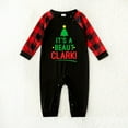 thumbnail image 5 of Funny Black And Red Plaid Christmas Pajamas With Plus Size, Two-pieces, Size NB-Men 6XL, 5 of 7