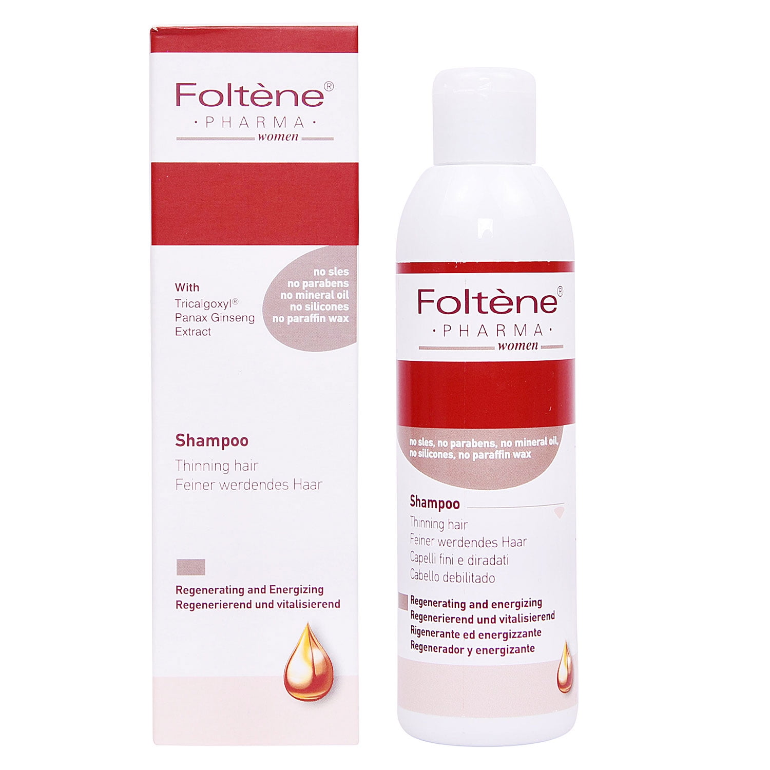 Foltene Pharma Thinning Hair Shampoo For Women Regenerating