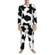 thumbnail image 3 of Fotbe Milk Cow Pijama de Hombre con Estampado de Manga Larga, Conjunto de 2 Piezas, Ropa de Dormir Suave y Cómoda con Bolsillos-X-Large, 3 of 7