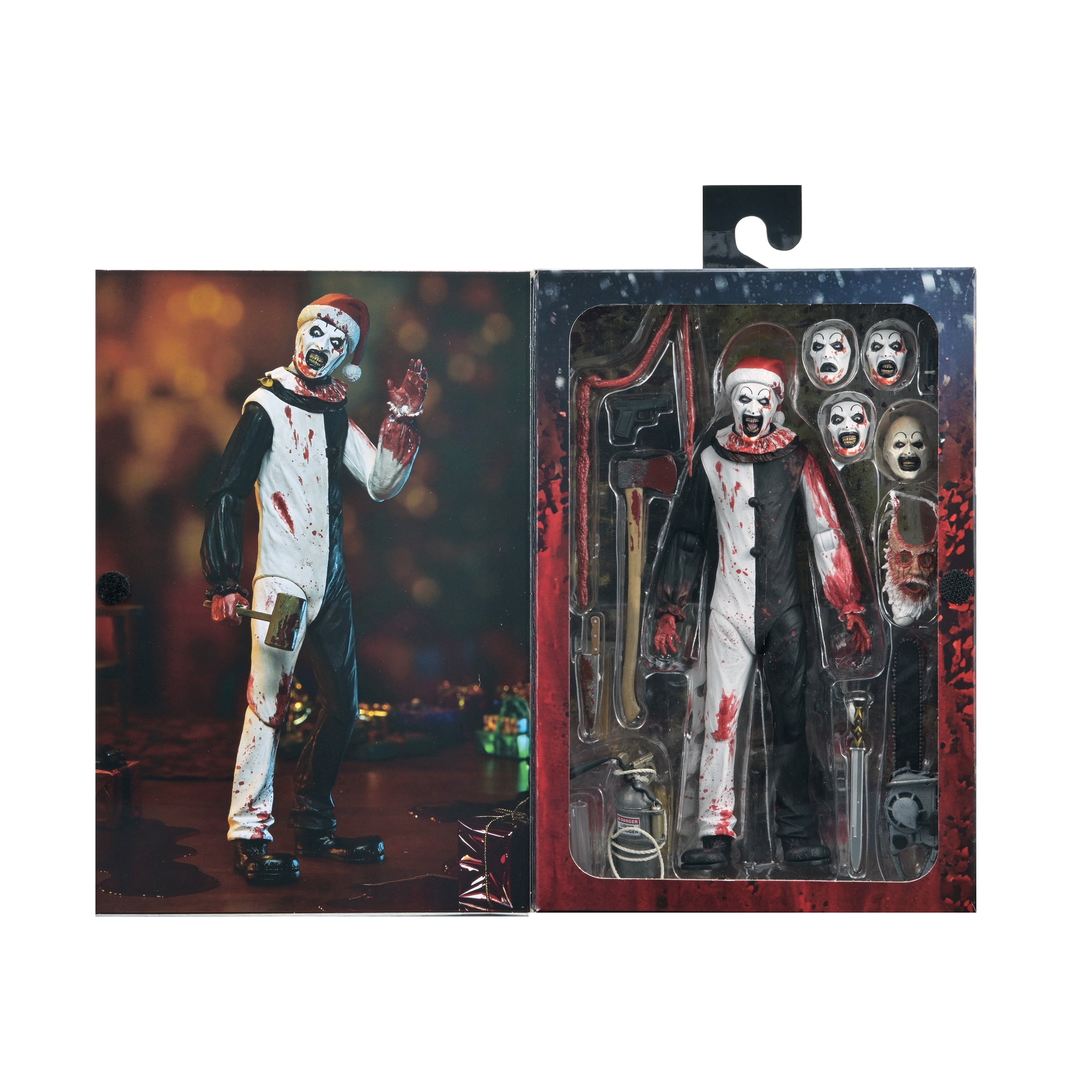 Terrifier 3 - Ultimate Christmas Art the Clown Final Battle Action Figure Set, 7 in Scale