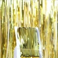 thumbnail image 2 of 3.2 ft x 9.8 ft Metallic Tinsel Foil Fringe Curtains Pack of 3 for Party Photo Backdrop Wedding Decor (Gold), 2 of 4