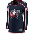 thumbnail image 2 of Women's Fanatics Yegor Chinakhov Navy Columbus Blue Jackets Home Breakaway Player Jersey, 2 of 3