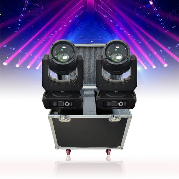 2Pcs Mini Beam 230W 7R Moving Head Lights With 1Pc Flightcase Sharpy Beam Stage Disco Light