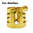 thumbnail image 1 of GLFILL Mouthpiece Clamp Reed Soprano Alto Tenor Sax Clarinet Option Reed Replacement Exquisite Metal Saxophone Accessory Alto Sax, 1 of 9