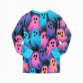 thumbnail image 6 of Zuwimk Halloween Girls Pajamas 2-Piece Pjs Set Kids Long Sleeve and Pants Jammies Casual Wear Girls' Sleepwear Lounge Clothes Outfits(A149-Blue), 6 of 9