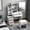 white-3, variant on Dapmiu Simple Wooden Makeup Vanity with LED Lighted Mirror, 1 Drawer, 2 Open Shelves & Easy Assembly, Dressing Table for Bedroom & Bathroom