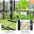 thumbnail image 4 of Jocisland 12x13.5x9 ft Hybrid Polycarbonate Greenhouse with Quick Connector Assembly Clear Panels, 4 of 9