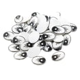thumbnail image 1 of 60 piezas Flatback Sticker Eyes DIY Doll Making Accesorios Crafts, blanco Zulema Ojos de dibujos animados de plástico, 1 of 8