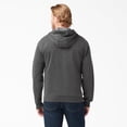 thumbnail image 2 of Sudadera con capucha Dickies de polar con cierre completo, gris jaspeado oscuro, 3XL, 2 of 7
