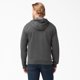 thumbnail image 2 of Buzo Dickies de hombre con cierre completo y forro polar, gris oscuro jaspeado, talla grande, 2 of 7