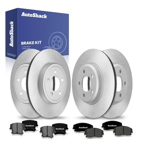 AutoShack Front Vented & Rear Vented Brake Rotors   Ceramic Pads 12-PC Brake Kit Replacement for 2006-2011 Dodge Charger 2014-2016 Chrysler 300