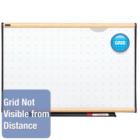 Quartet Prestige Total Erase - Whiteboard - wall mountable - 72 in x 48 in - white - maple frame