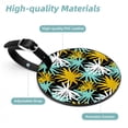 thumbnail image 4 of 2Pcs Leather Round Maple Cruise Luggage Tag with Privacy Cover and Name ID Tag - Suitable for Travel Handbags Backpacks School Bags Luggage Tags, 4 of 7